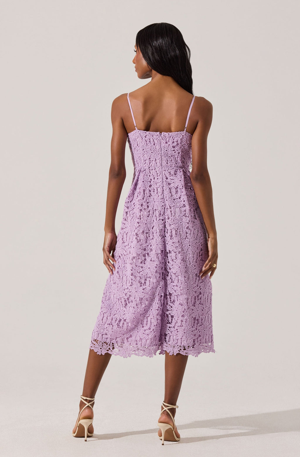Floral Lace Midi Dress
