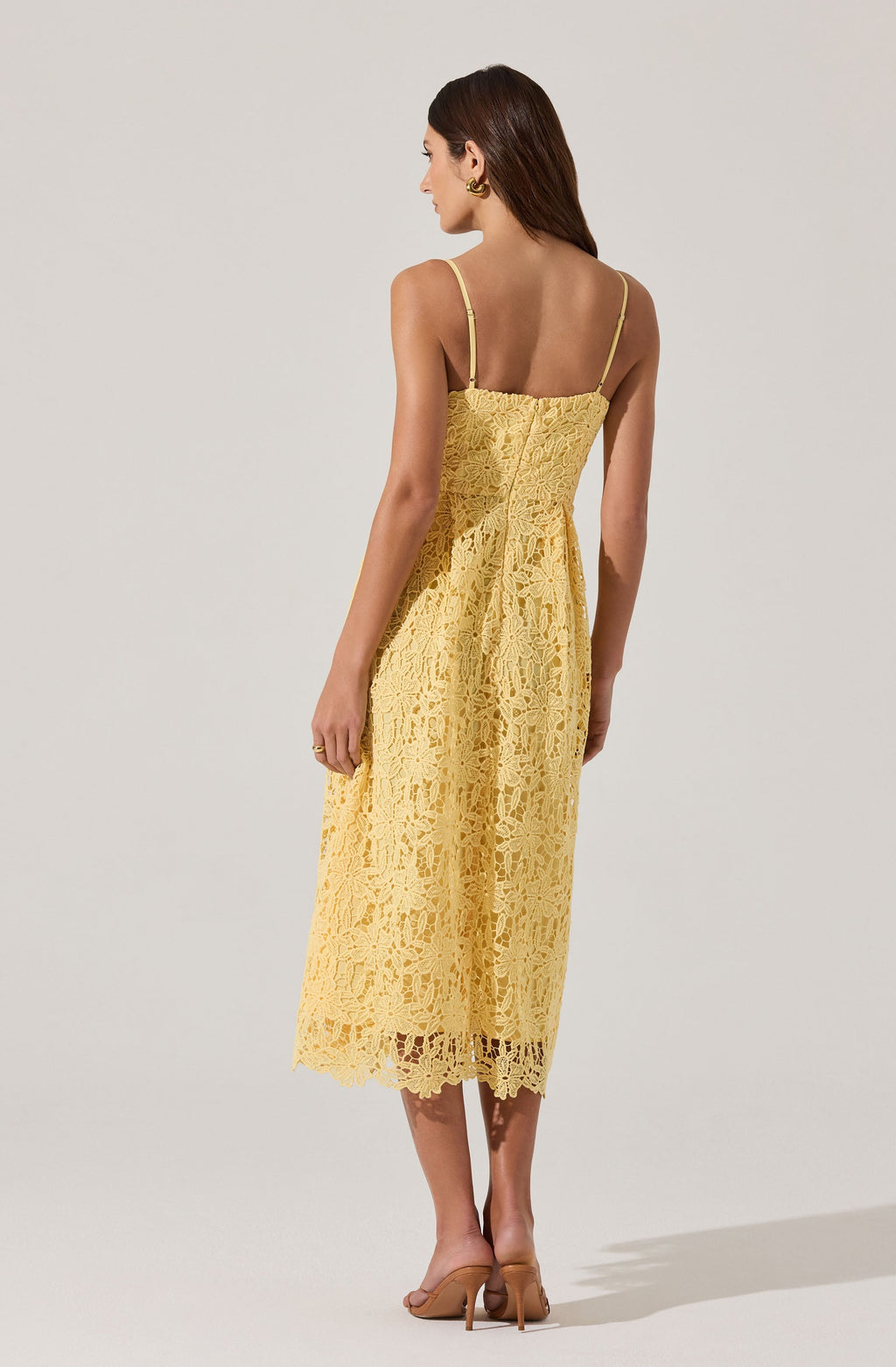 Floral Lace Midi Dress
