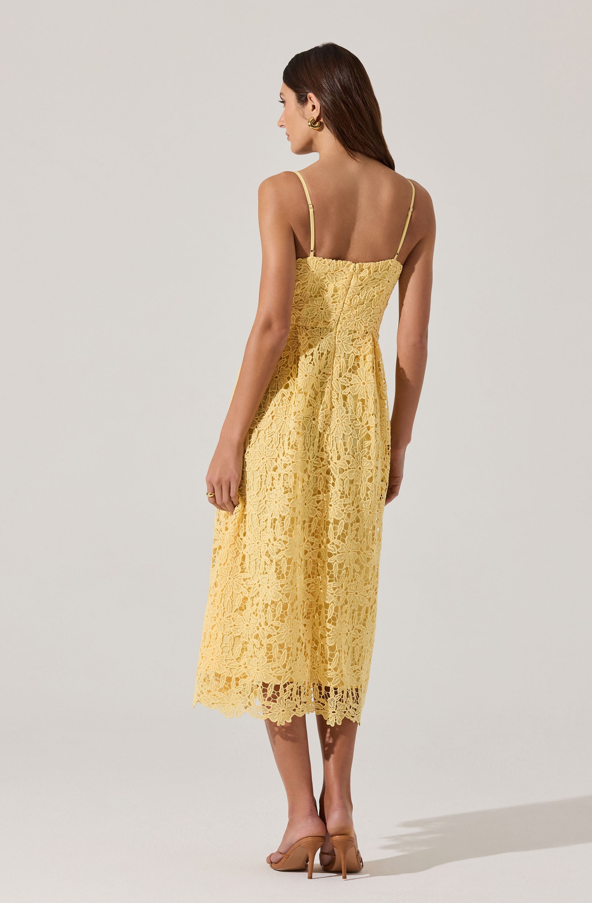 Floral Lace Midi Dress