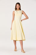 Seraphina Pleated Twist Corset Midi Dress