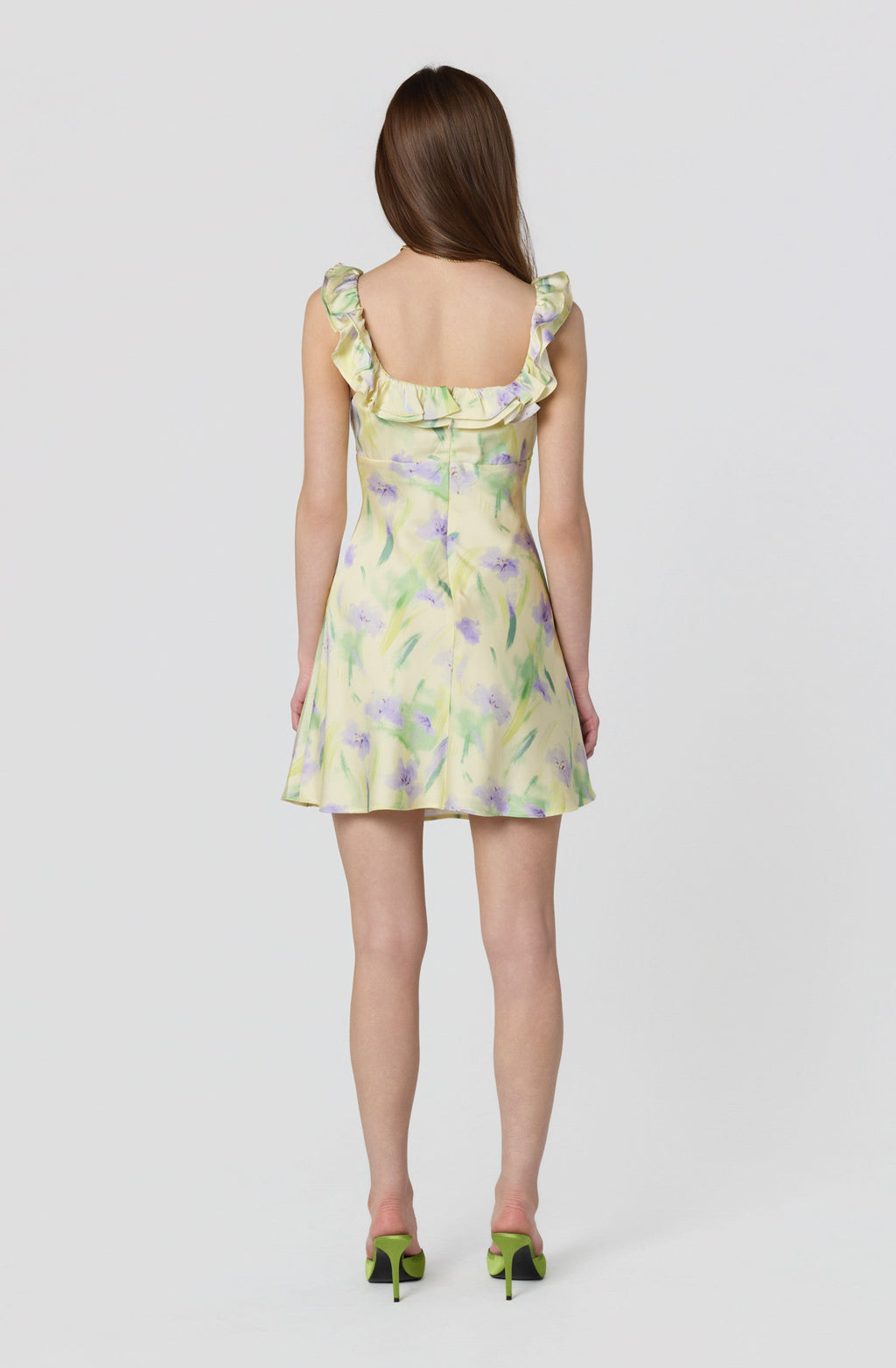 Mara Floral Ruffle Mini Dress