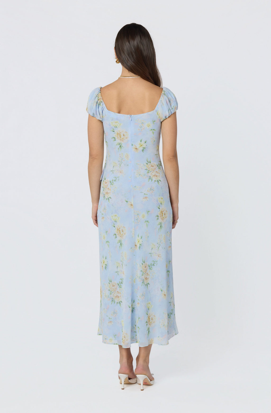 Florence Floral Puff Sleeve Maxi Dress