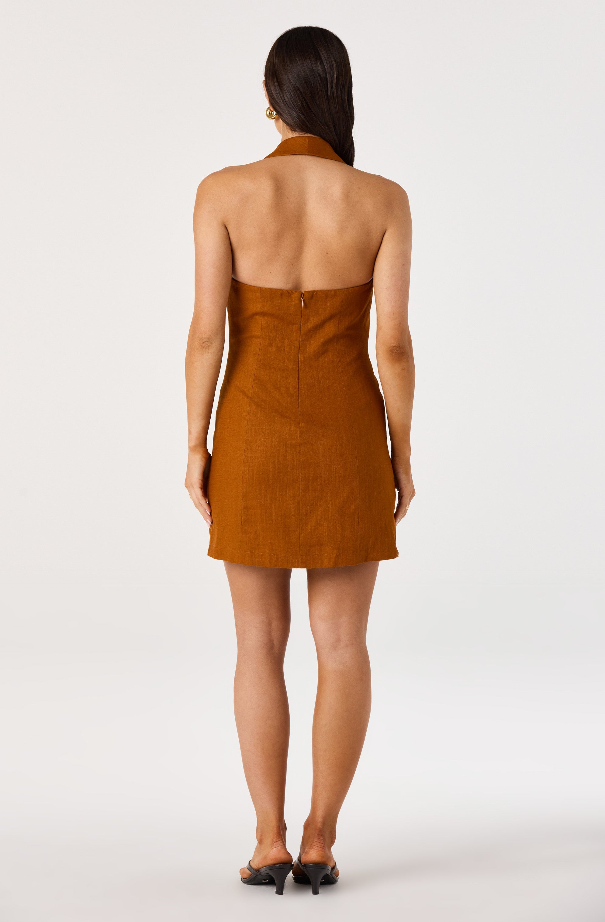 Rosemarie Halter Blazer Mini Dress