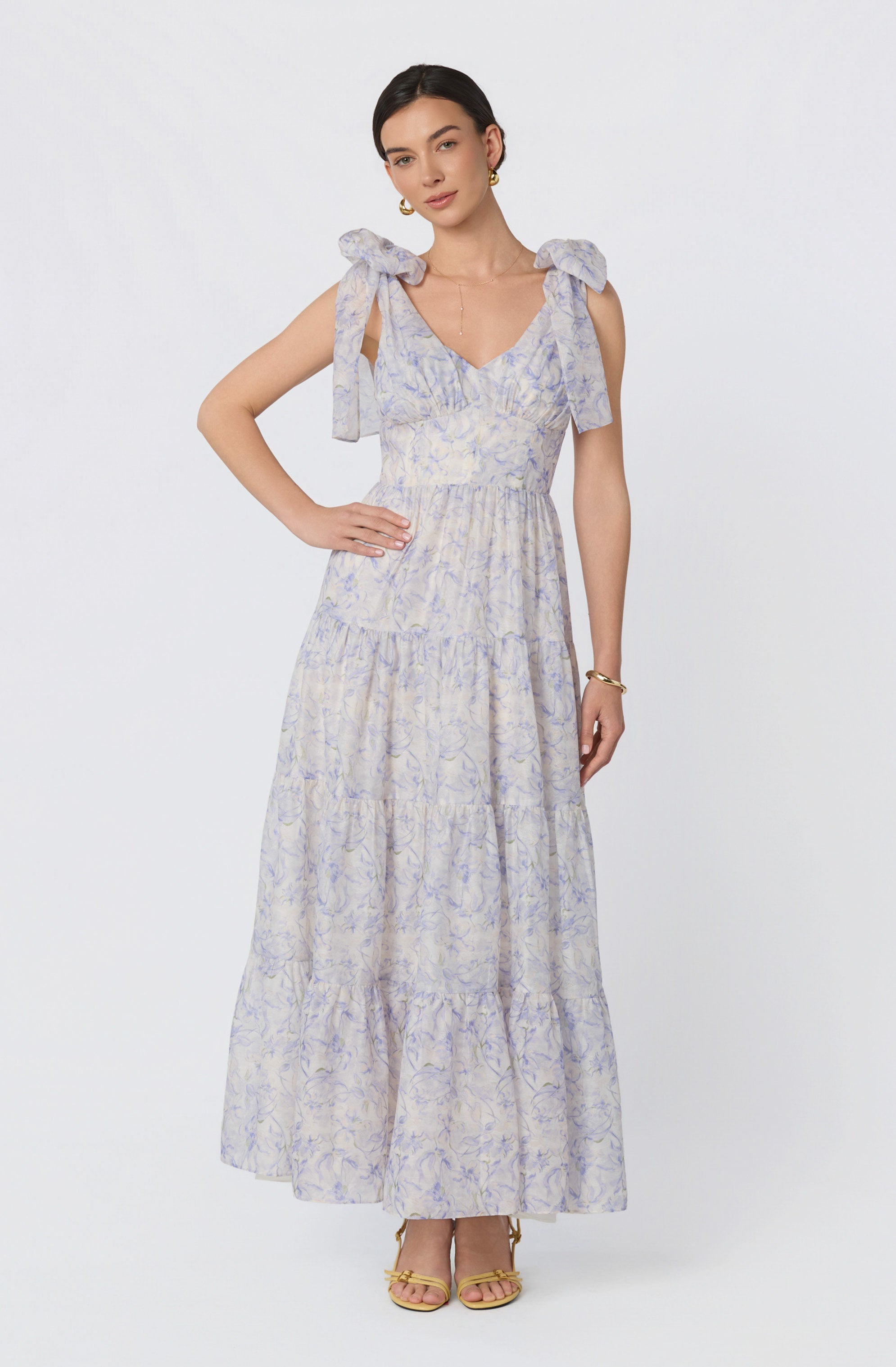 Lenora Floral Tiered Maxi Dress