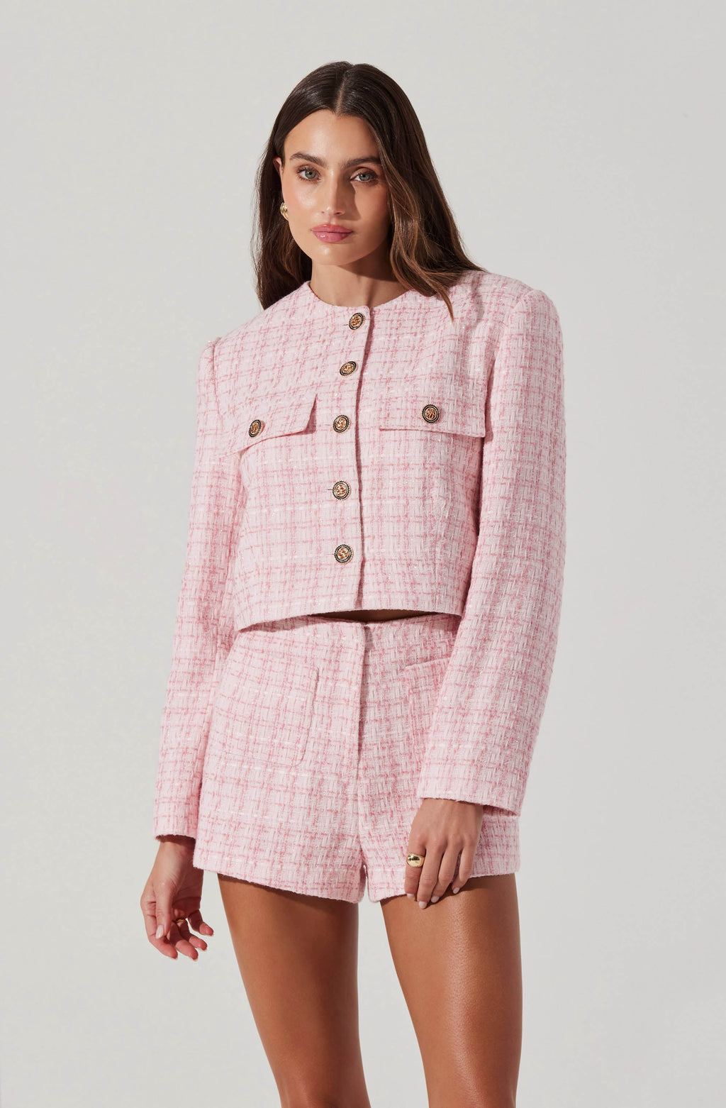 Tweed Mini Shorts