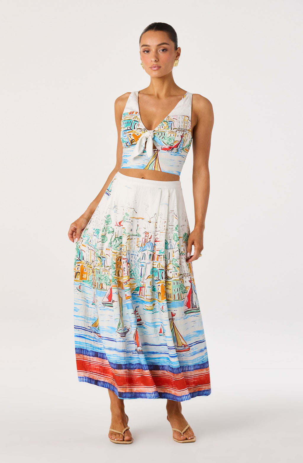 Wendy Pleated Midi Skirt