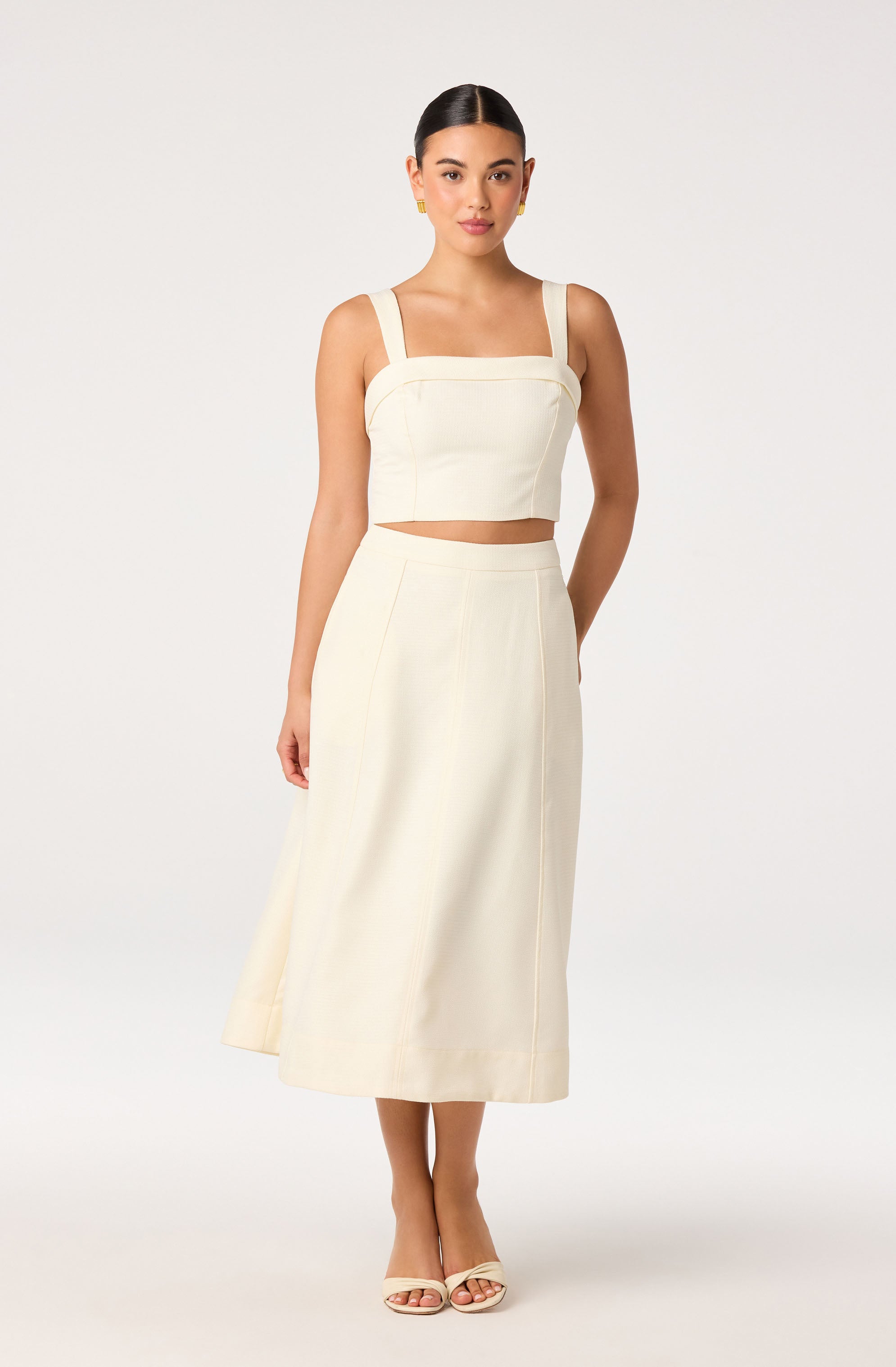 Kinslee A-Line Midi Skirt
