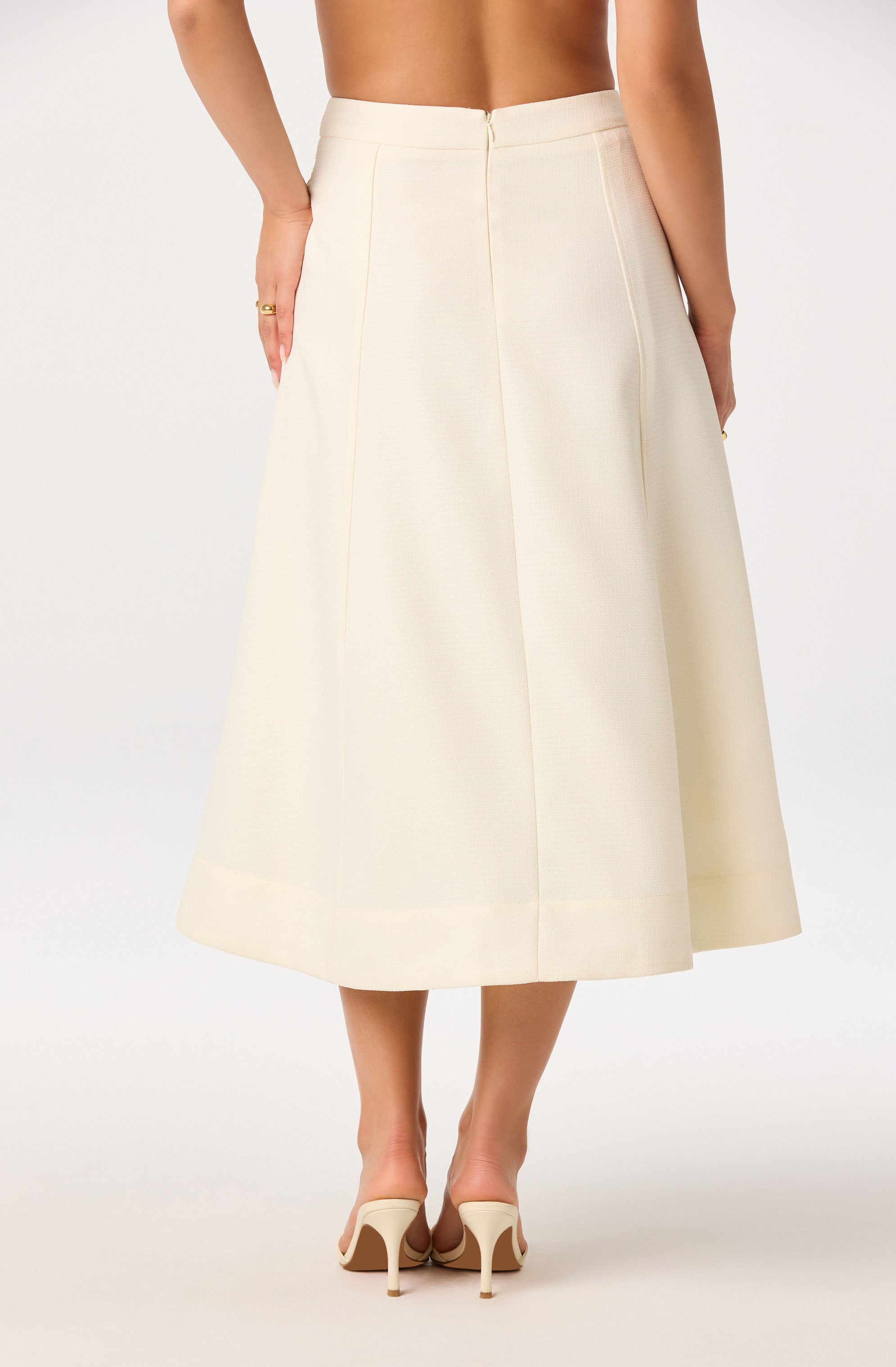 Kinslee A-Line Midi Skirt