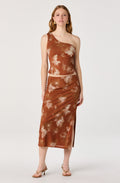 Adalee Floral Knit Midi Skirt