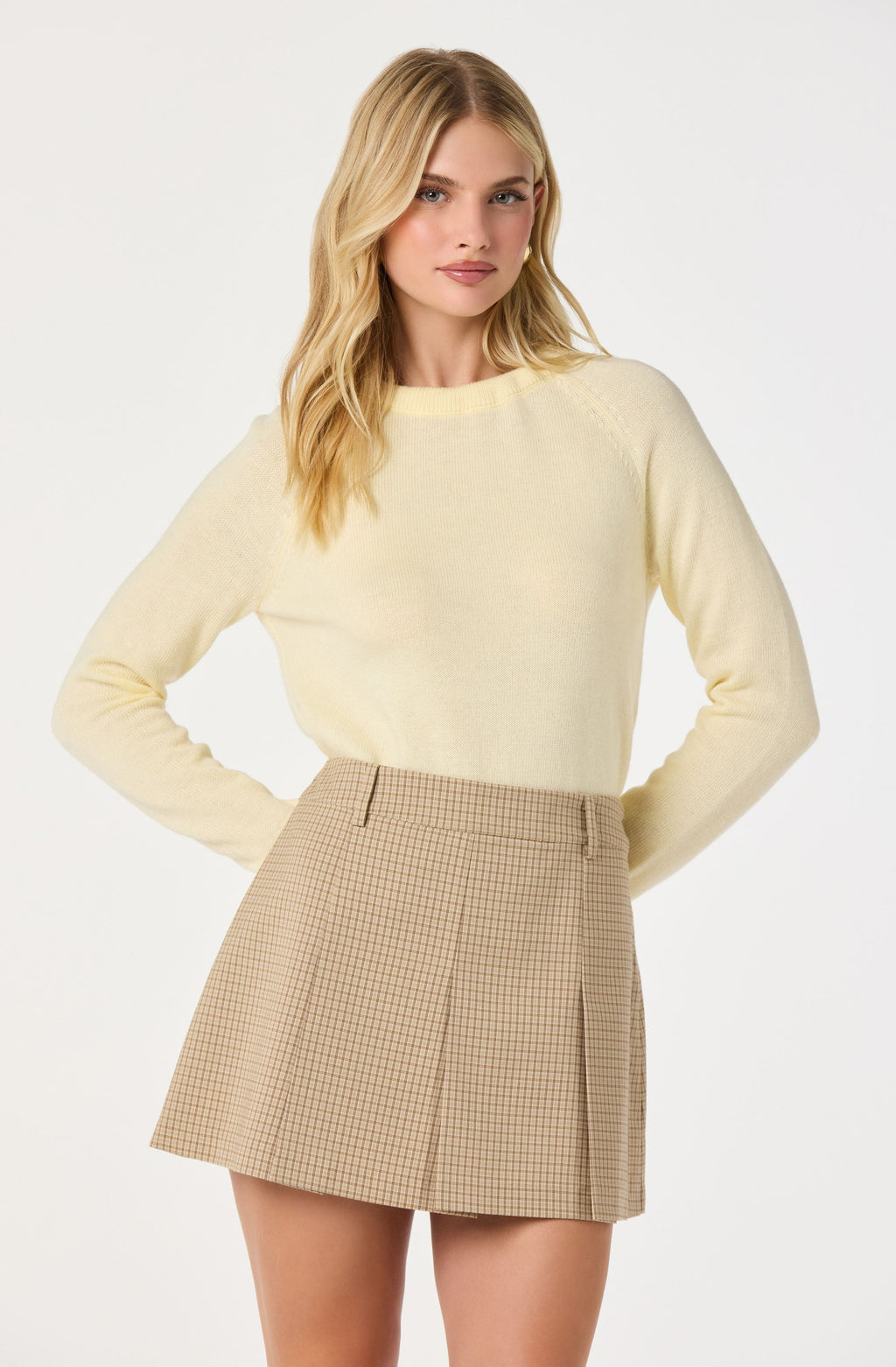 Tie-Back Organza Bow Sweater