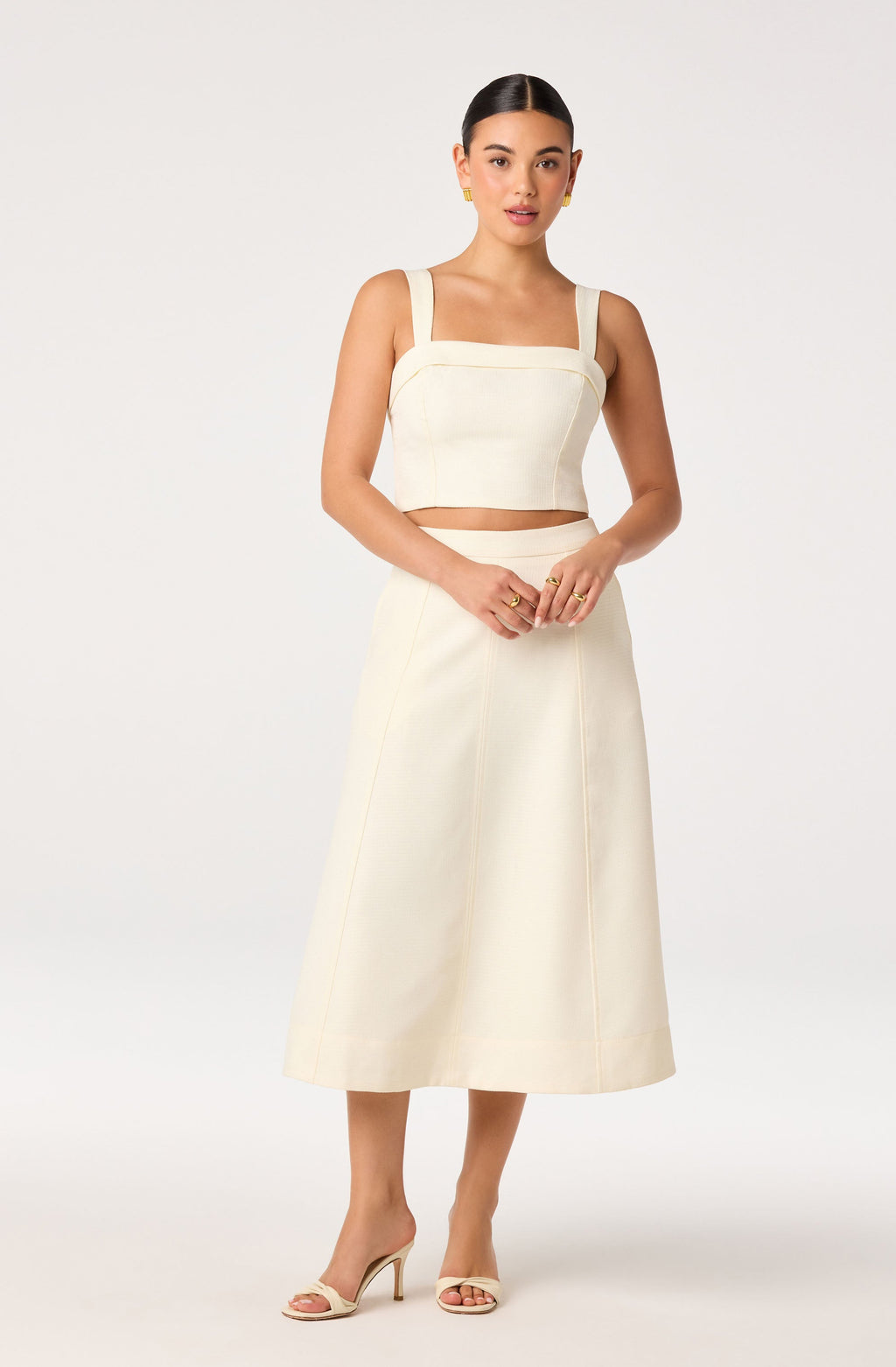 Kinslee Square Neck Cropped Top