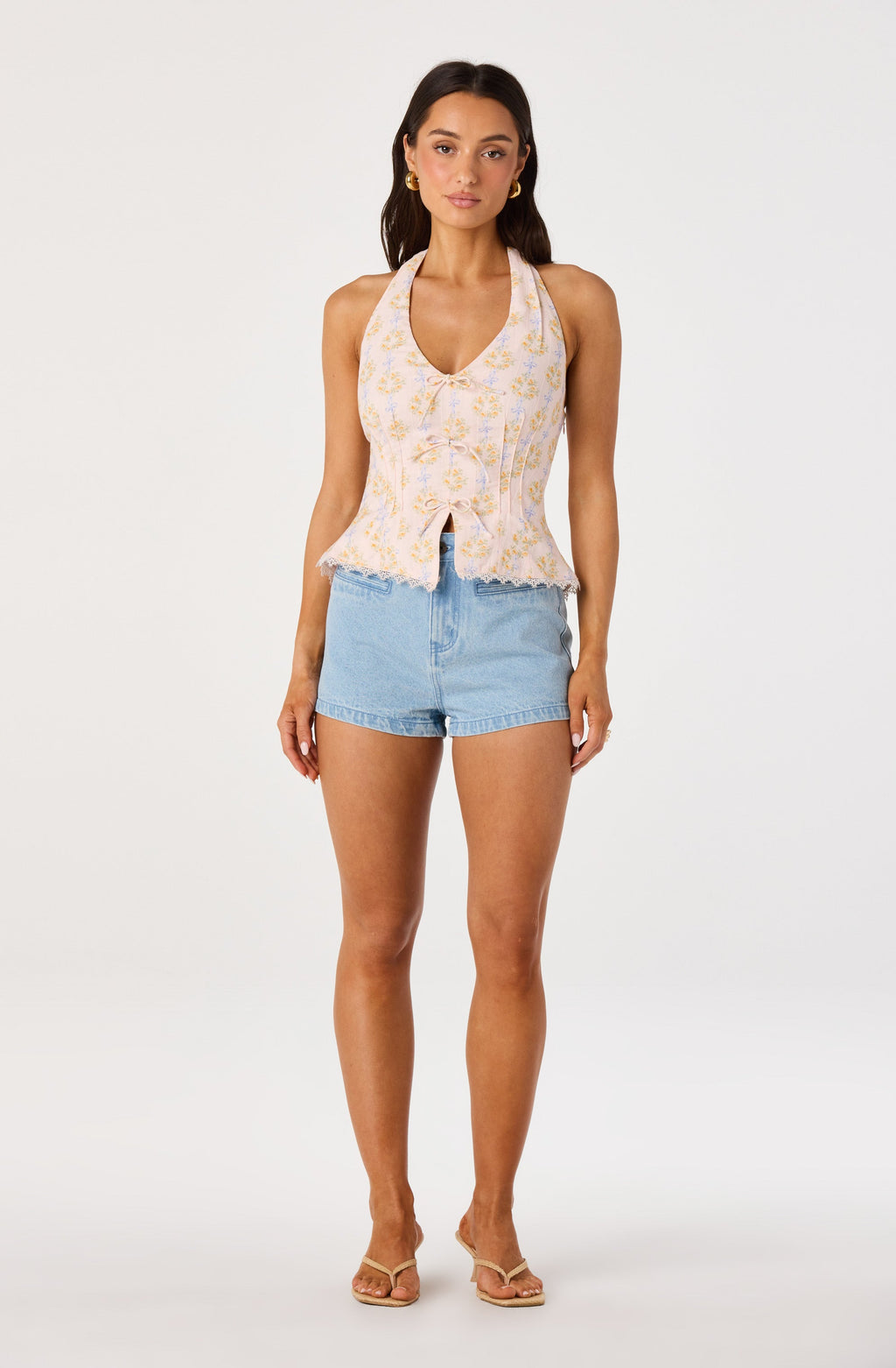 Julia Floral Halter Top
