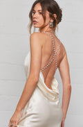 Maxime Pearl Straps Maxi Dress